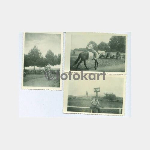 1951 Ankara At Koşusu 3 Adet Fotoğraf