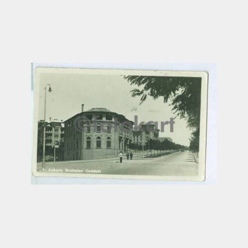 1934 Ankara Bankalar Caddesi Görünüş Fotokart