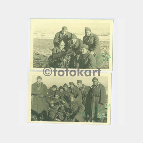 1952 Ankara Yedek Subay Okulu Makinalı Başında Fotoğraf