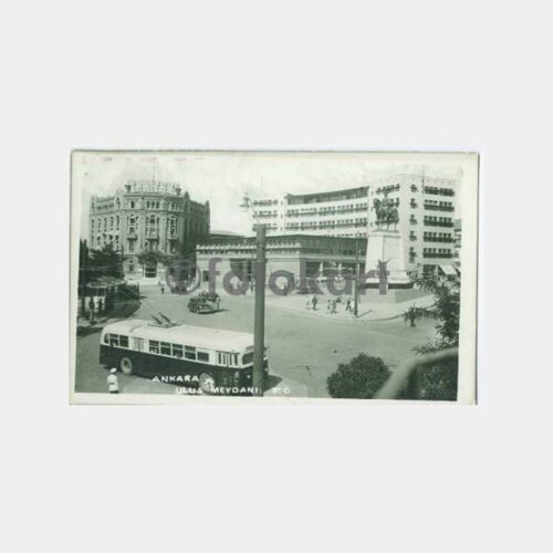 1950 Ankara Ulus Troleybüs Görünüşü Fotokart