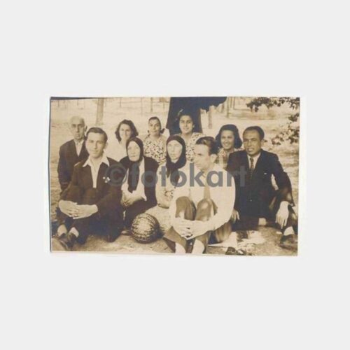 1947 Ankara Çiftikte Piknik Hatırası Fotoğraf