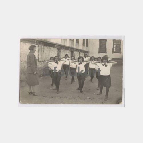 1926 Kız Öğrenciler Spor Beden Eğitimi Fotoğraf
