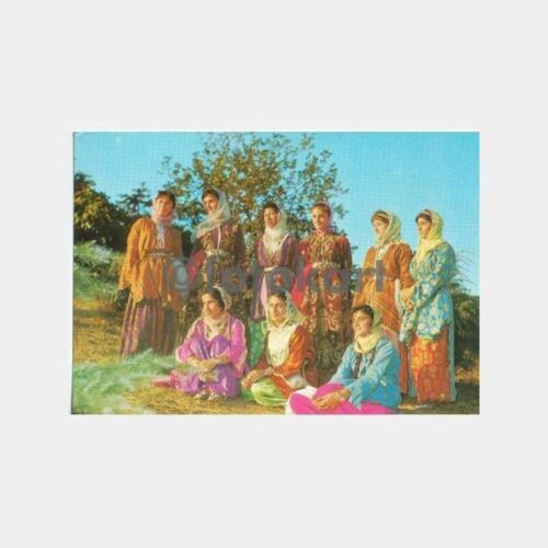 Anadolu Folklor Kadın Giysiler Görünüş Kartpostal