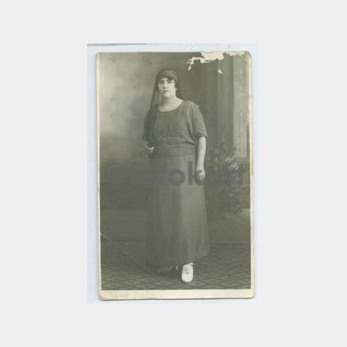1927 Kadın Görünüş Stüdyo Fotoğraf