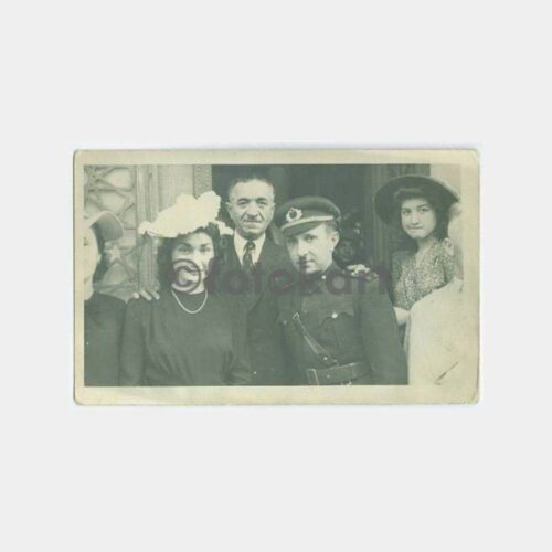 1940 Subay ve Şapkalı Kadın Fotoğraf