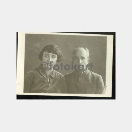 1930 Subay ve Kadın Konulu Stüdyo Fotoğraf