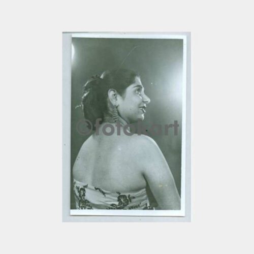 1940 Kadın Yeni Baskı Stüdyo Negatif Fotoğraf