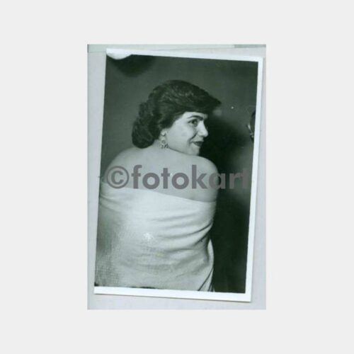 1940 Kadın Yeni Baskı Stüdyo Negatif Fotoğraf