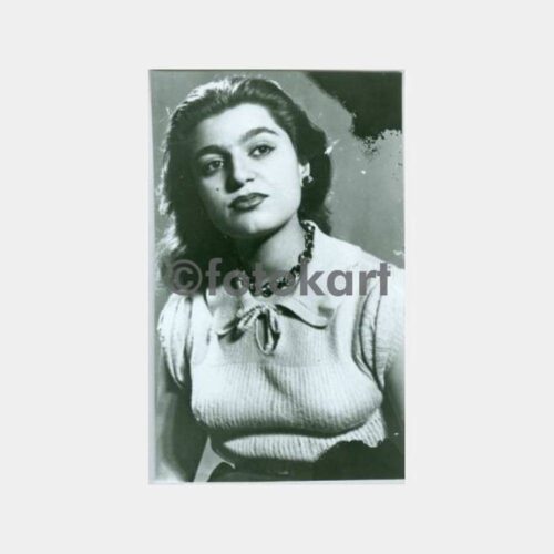 1940 Kadın Yeni Baskı Stüdyo Negatif Fotoğraf
