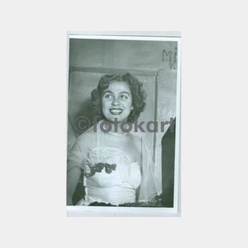 1940 Kadın Yeni Baskı Stüdyo Negatif Fotoğraf