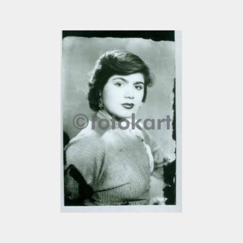 1940 Kadın Yeni Baskı Stüdyo Negatif Fotoğraf