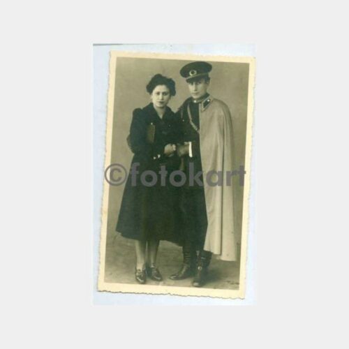 1940 Subay ve Kadın Konulu Stüdyo Fotoğraf