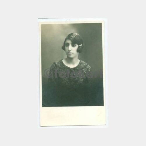 1930 Stüdyo Kadın Portre Fotoğraf