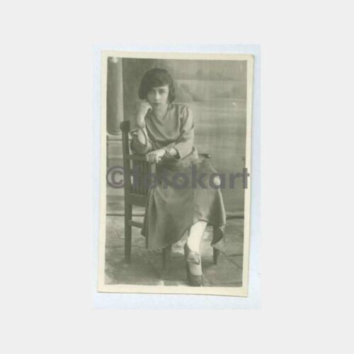 1931 Güzel Kadın Görünüş Stüdyo Fotoğraf