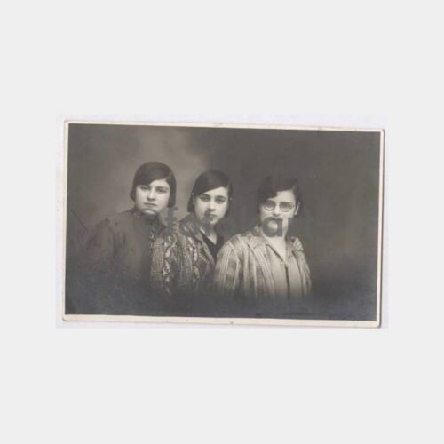 1930 Üç Kadın Portre Stüdyo Fotoğraf