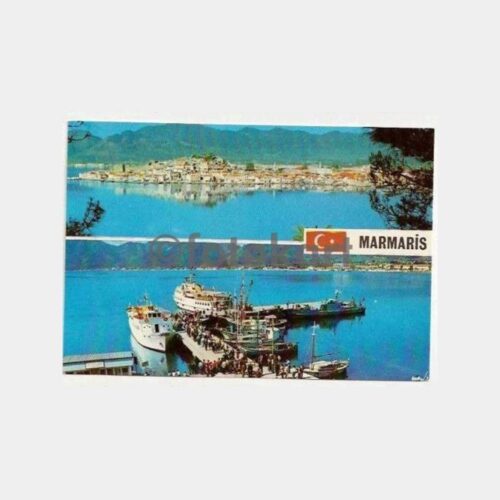 Marmaris Liman Gemiler Görünüş Kartpostal