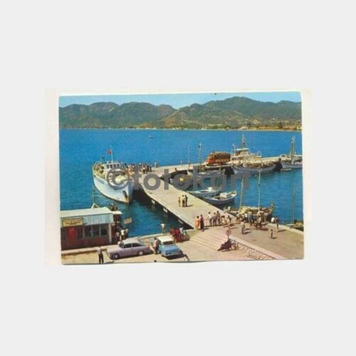 Marmaris İskele ve Gemi Görünüş Kartpostal