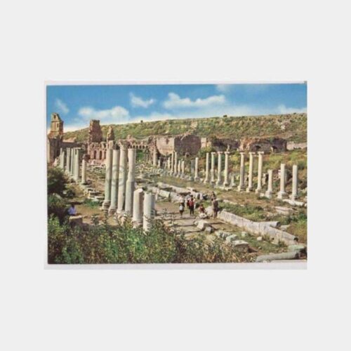 Antalya Perge Antik Şehir Görünüş Kartpostal