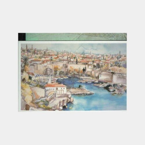 1980 Antalya Yat Limanı Tablo Kartpostal