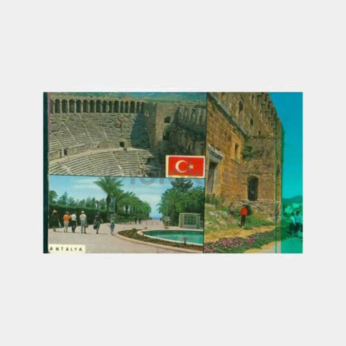 1970 Antalya 3 Değişik Görünüş Kartpostal