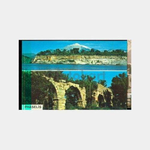 1985 Antalya Phaselis Sahili Görünüş Kartpostal