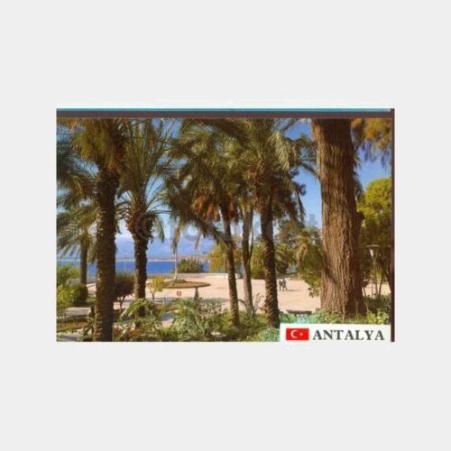 1990 Antalya Park İçinden Görünüş Kartpostal