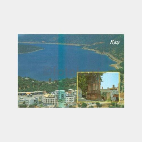 1990 Antalya Kaş Genel Görünüş Kartpostal