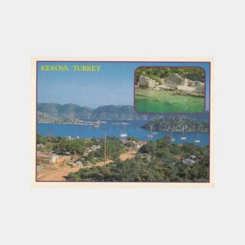 1980 Antalya Kekova Görünüş Kartpostal