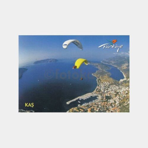 2015 Antalya Kaş Paraşüt Konulu Kartpostal