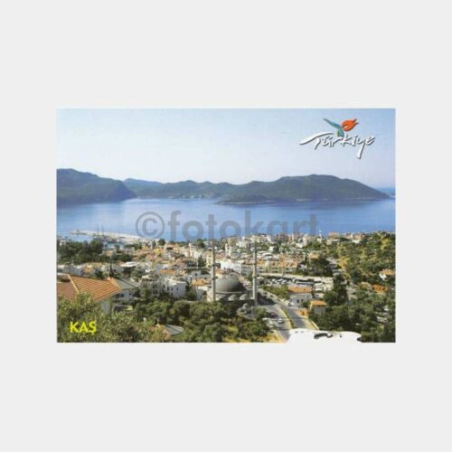 2015 Antalya Kaş ve Meis Adası Görünüşü Kartpostal
