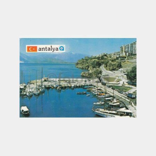 1980 Antalya Yat Limanı Görünüş Kartpostal