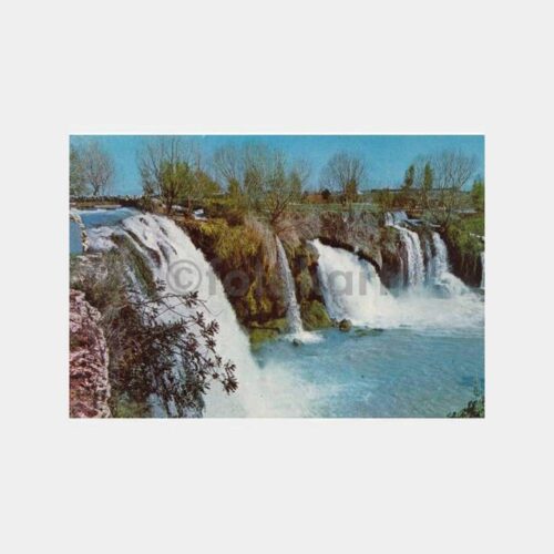 1976 Antalya Varsak Düden Şelalesi Görünüş Kartpostal