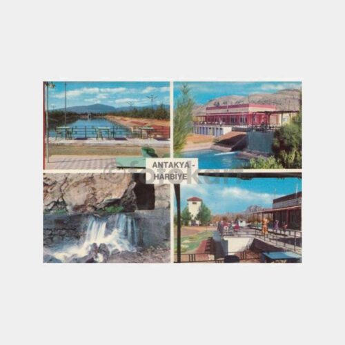 1975 Antalya Harbiye 4 Görünüş Kartpostal