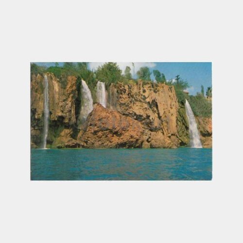 1971 Antalya Şelale Falez Görünüş Kartpostal