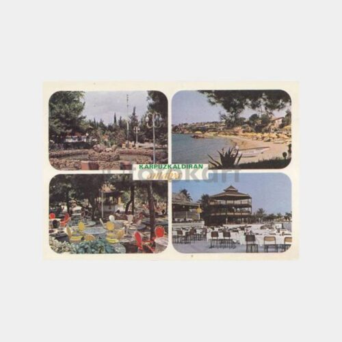 1980 Antalya Karpuzkaldıran Görünüş Kartpostal