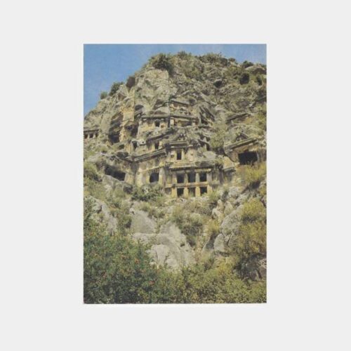 2008 Antalya Demre Kaya Mezarı Görünüş Kartpostal