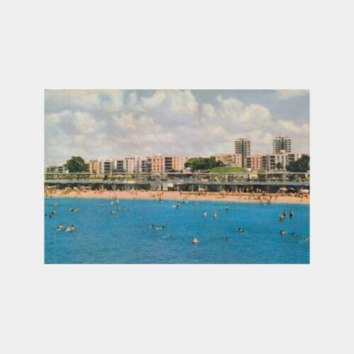 1966 Bakırköy Ataköy Plajı Görünüş Kartpostal