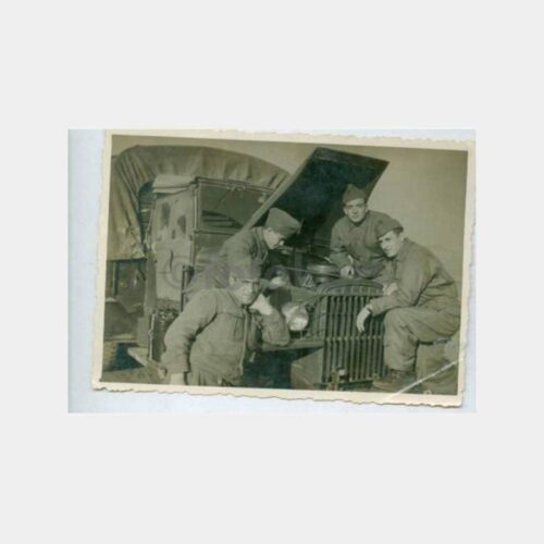 1954 Askeri Cemse Kamyon Askerler Fotoğraf