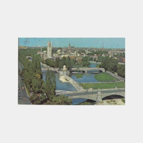 1973 Almanya Münih Müze Görünüş Kartpostal