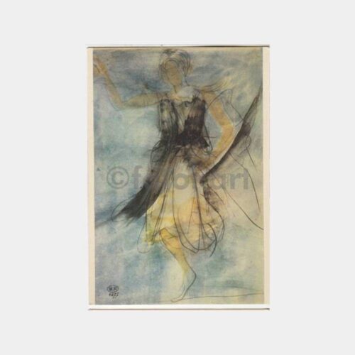 Rodin Müzesi Sanat Konulu 2 Adet Çizim Kartpostal