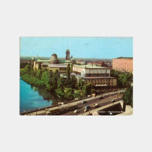 1974 Almanya Münih Müze Görünüş Kartpostal