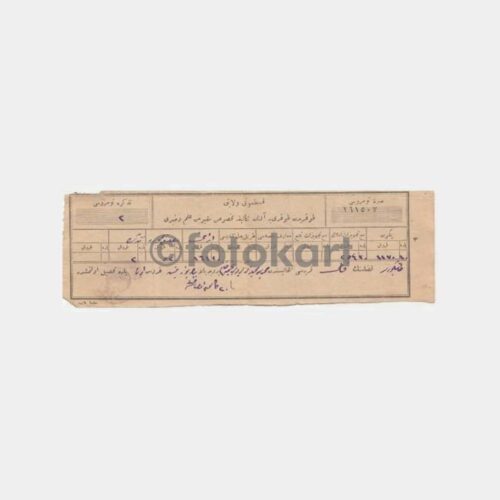 1923 Osmanlıca 2 Adet Vergi Makbuzu - Görsel 2