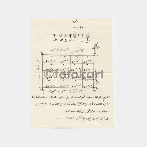 1923 Osmanlıca Çizelge Liste