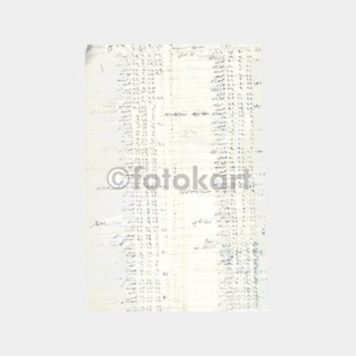 Osmanlıca Önlü Arkalı Yazılı Eski Liste