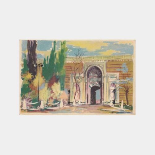 1958 Topkapı Sarayı Dış Kapısı Doğan Kardeş Kartpostal