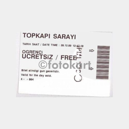 Topkapı Sarayı Müzesi Giriş Bileti