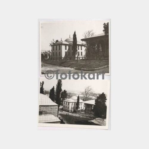 1942 Topkapı Sarayı Avlusu 4 Adet Fotoğraf