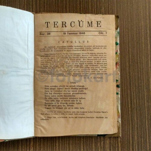 1946 Tercüme Dergisi Sayı:38