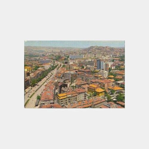 Ankara Kızılay'dan Kaleye Genel Görünüş Kartpostal