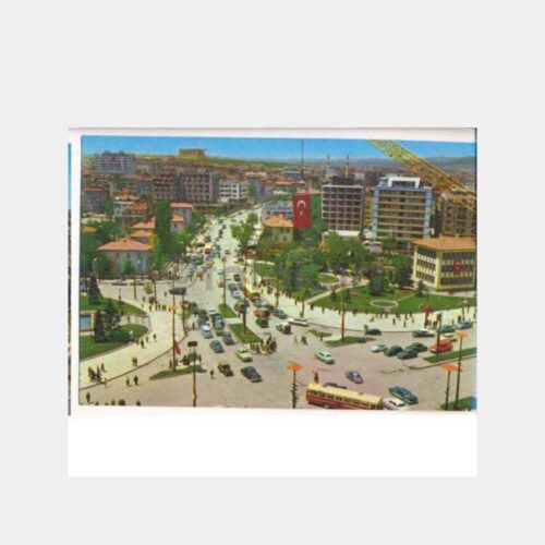 1968 Ankara Kızılay Meydanı Değişik Görünüş Kartpostal
